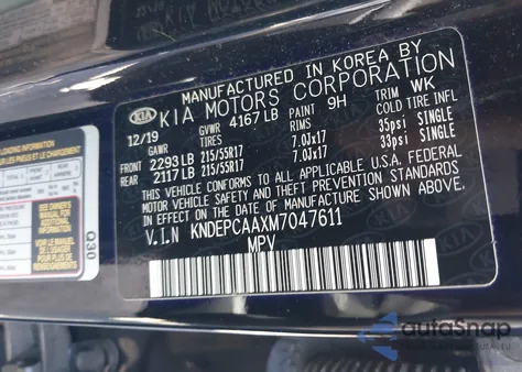 2021 Kia Seltos Lx from USA, damaged, VIN KNDEPCAAXM7047611